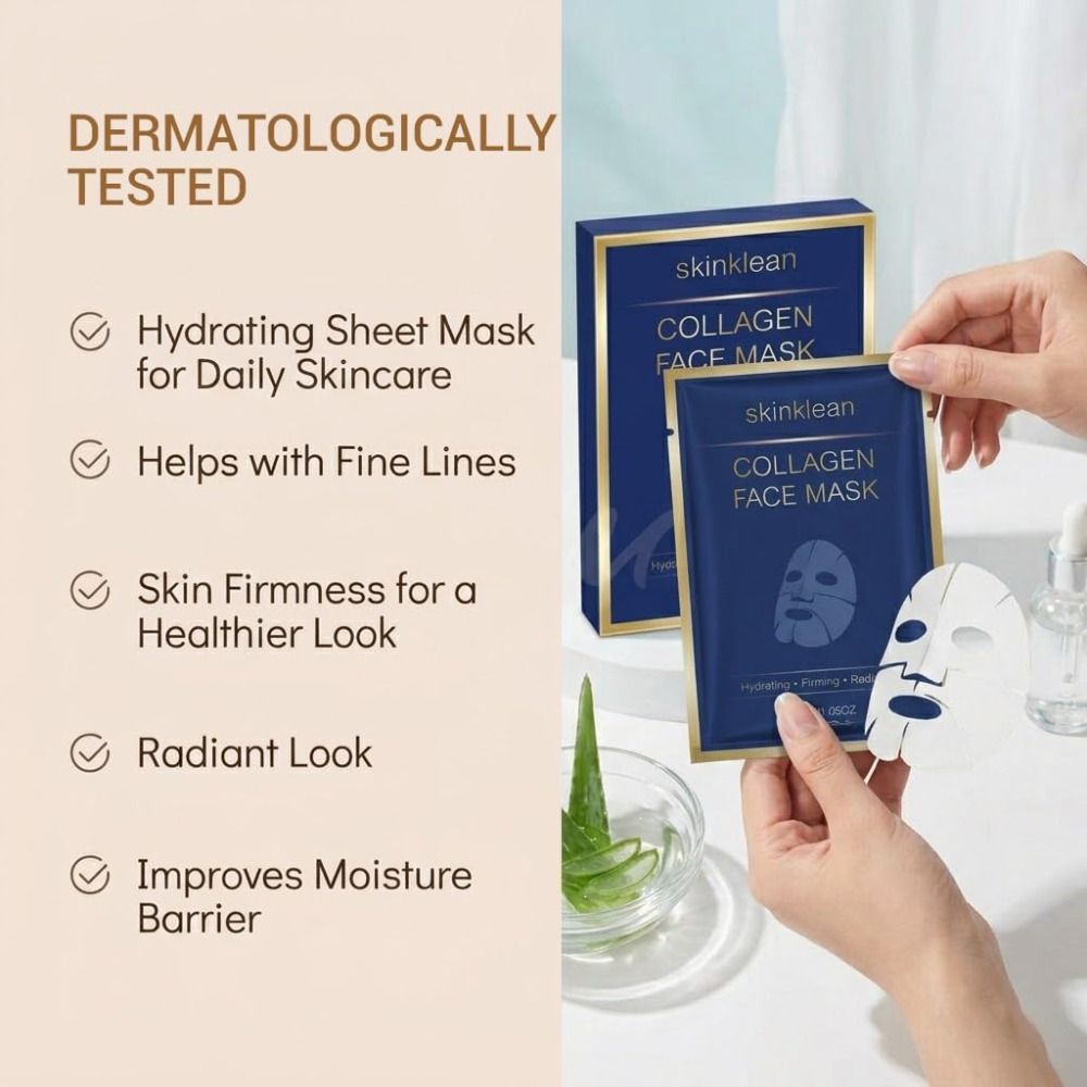 Hydrating Collagen Face Mask H - Collagen Sheet Mask 评论和价格