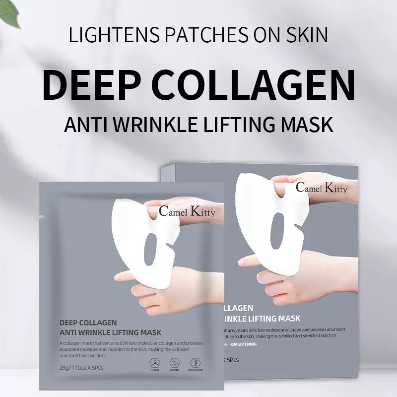 5PCS Collagen Face Masks Deep  - Collagen Sheet Mask 评论和价格