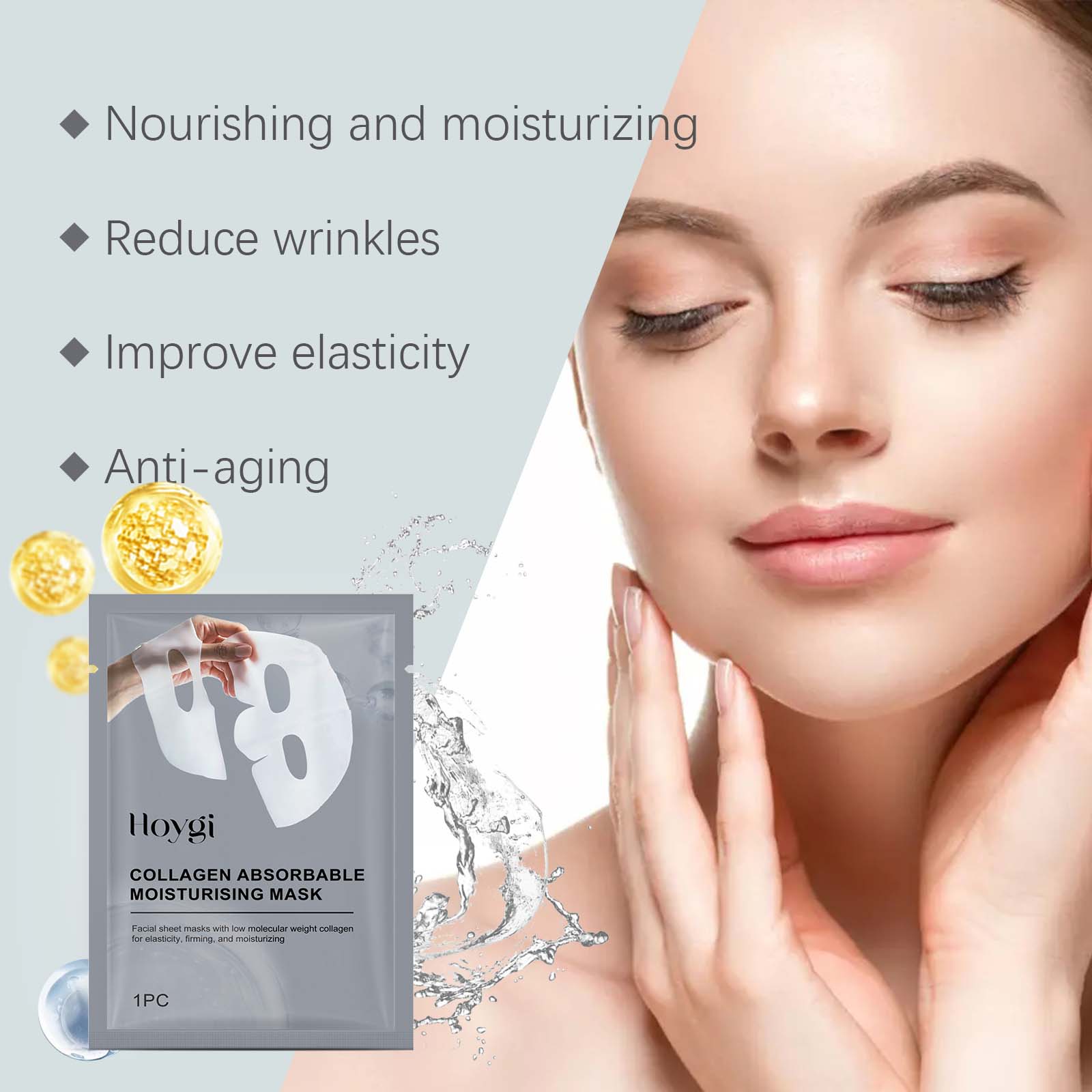 Collagen Patch Facial Mask Hyd - Collagen Sheet Mask 评论和价格