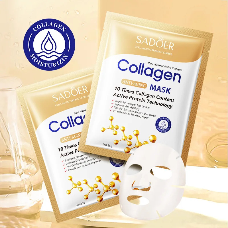 10pcs Anti-aging Collagen Face - Collagen Sheet Mask 评论和价格