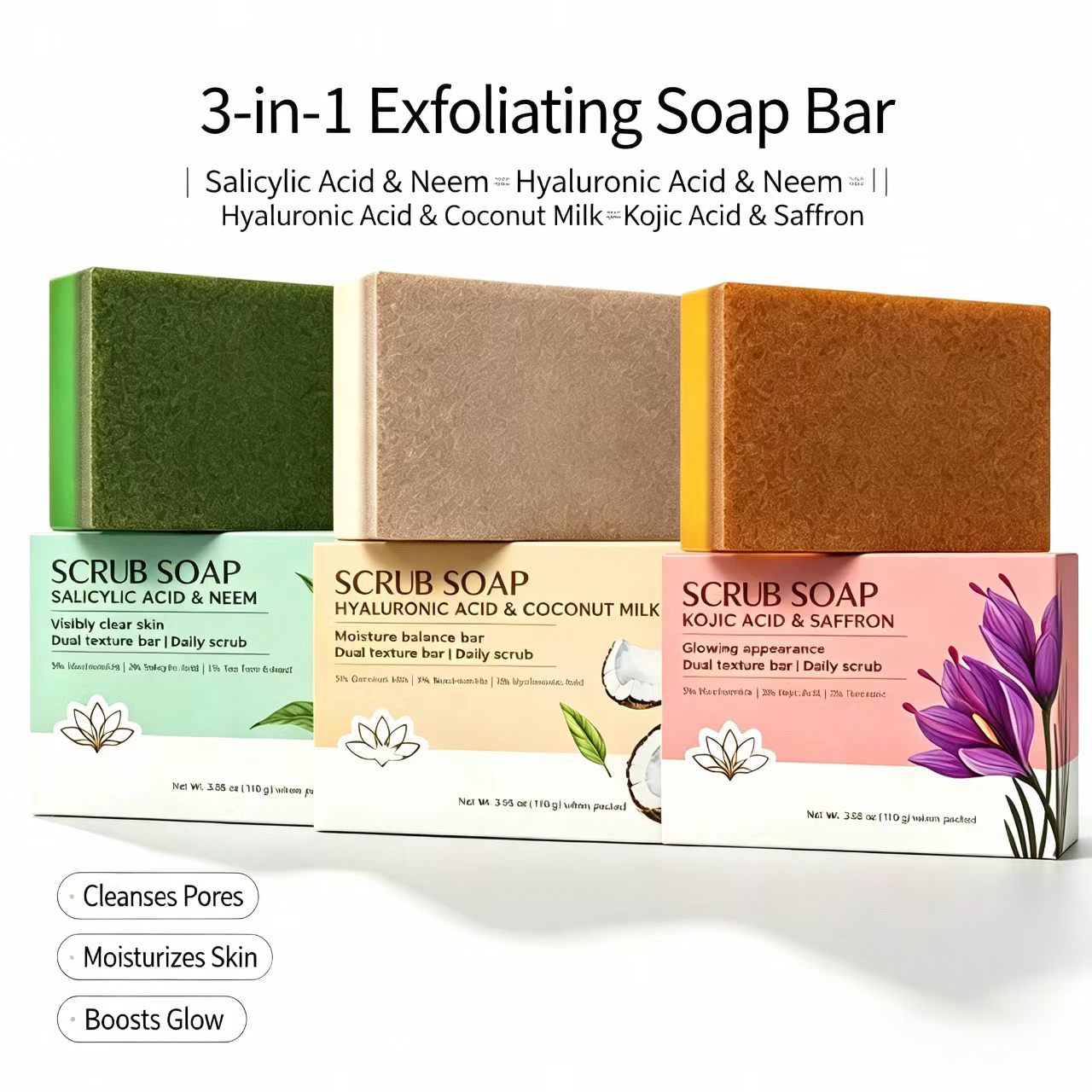 Scrub Bar Soap | Salicylic Aci - Salicylic Acid Cleanser 评论和价格